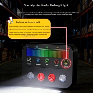 Repelente Ultrasónico de Plagas de Roedores, Repelente Electrónico de Ratones, Doble Bocina, Luz Estroboscópica, 5 Niveles de Ajuste, Enchufable, 101-150 m² - Product Image 6