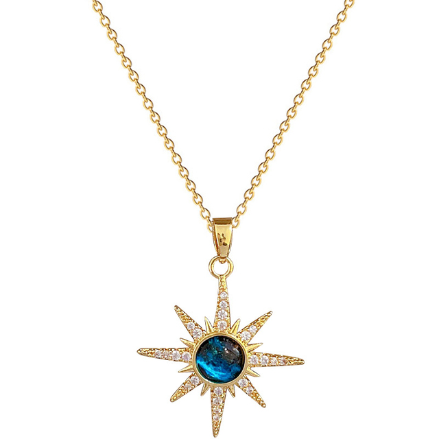 Fashion Accessories Jewelry Fashion Planet Zirconia Necklace Jewelry for Women Stainless Steel Chain