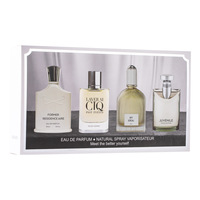 Coffret Cadeau de Parfum pour Homme 4 Pièces Taille Standard Collection Longue Durée Parfum Arabe Luxe Cologne Senteur Florale Utilisation Jour