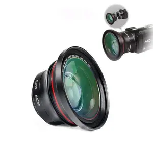 0.39X süper geniş açı Lens kamera Lens için Video kamera kamera dia.72mm Lens