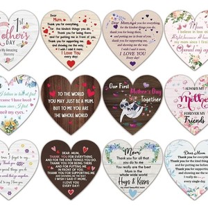 Plaque en bois en forme de cœur en contreplaqué de peuplier, artisanale, style rustique, pour décoration et cadeau de la Saint-Valentin - Product Image 5