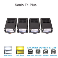 Phares LED haute puissance 50W Senlo T1 Plus pour moto, accessoires, feux antibrouillard LED pour mini phares de conduite Senlo