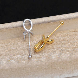 Conector de Joyería DIY con Cierre de Aguja Larga de Plata 925 para Collar de Perlas y Jade, Tamaño 3mm, Modelo 5653 - Product Image 1