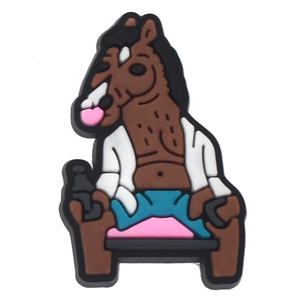 BoJack Horseman diseñador Anime Manga zapatillas personalizadas encanto suave PVC dibujos animados Zueco zapatos decoración sandalias Accesorios - Product Image 4