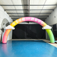 Arche gonflable de personnage haut de gamme en tissu Oxford, mascotte de dessin animé, pour décoration d'anniversaire et de célébration pour enfants, portique de présentation