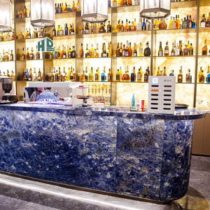 Losas de mármol de Isla de piedra <span class=keywords><strong>azul</strong></span> pulida HDSTONE para <span class=keywords><strong>cocina</strong></span>, baño, sala de estar, pared de fondo de Villa - Product Image 6