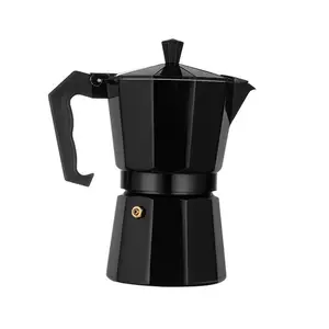 Fabrika özelleştirilmiş çok boyutlu çok renkli hafif alüminyum Espresso kahve makinesi no-elektrikli açık Pot Pot