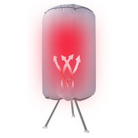 Mini secador eléctrico portátil multifuncional, que ahorra espacio Vertical plancha de vapor, ropa plegable de alta capacidad, función para