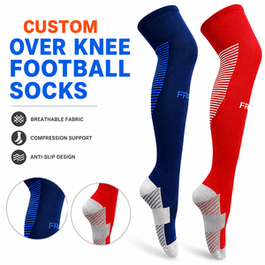 Chaussettes de sport de <span class=keywords><strong>football</strong></span>, de baseball, de basketball, de course à pied, au-dessus du genou - Product Image 1