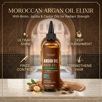 Huile capillaire naturelle biologique végane à l'huile d'argan 200ml Nourrissante Lissante Pointe de précision Vente en gros OEM ODM Personnalisée