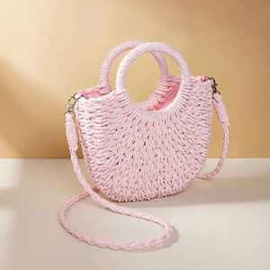 2024 Hot Sale <b>Paper</b> <b>Straw</b> Beach Bag Small Size Beach Shoulder Bag <b>Straw</b> Bag J0202 - Product Image 2