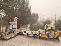 Machine de nettoyage de graines de mil HELIDA 5XFZ-15BX avec moteur, conception mobile, haute capacité, économie d'énergie pour le Mali