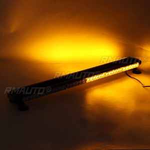 Barre lumineuse LED stroboscopique de 38 pouces, double face, ambre, feux d'avertissement de danger d'urgence, balises de sécurité pour véhicules, voitures, camions de remorquage, chasse-neige - Product Image 3