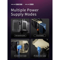 Lumière vidéo LED COB 200W avec monture Bowens, Zhiyun MOLUS X200 RGB 830g Ultra Portable 19000 Lux pour studio et vlogging