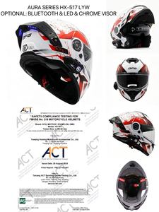 Casque de <span class=keywords><strong>moto</strong></span> de haute qualité à visière relevable, double lentille avec feu arrière LED intégré, fente BT, sécurité, casque <span class=keywords><strong>moto</strong></span> personnalisé - Product Image 2
