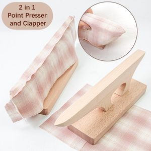 Presseur et tampon en bois pour quilting, aide à la couture, bloc de pressage d'angle portable et durable - Product Image 1
