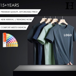 T-shirt Estiva da Uomo Personalizzabile OEM, Comoda, Traspirante, Altamente Elastica, Vestibilità Ampia, Elegante, Tinta Unita - Product Image 1