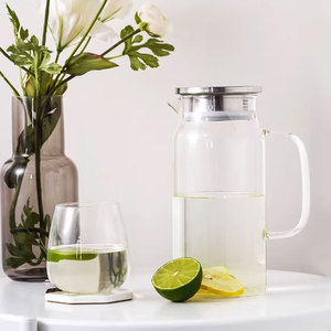 <span class=keywords><strong>เหยือก</strong></span>น้ำขนาดใหญ่ แก้วโบโรซิลิเกตทนความร้อนสูง พร้อมฝาปิดสแตนเลส สำหรับน้ำผลไม้ ชา <span class=keywords><strong>เบียร์</strong></span> และเครื่องดื่มต่างๆ - Product Image 6