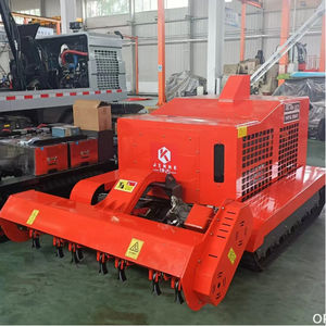 Débroussailleuse sur chenilles JINKE neuve à moteur diesel puissant pour le défrichement forestier, le débroussaillage des sous-bois et la tonte des bords de rivière - Product Image 6