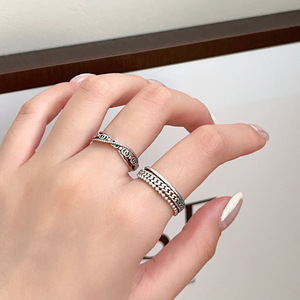 925 Sterling Thai <b>Silver</b> Index Finger Open <b>Ring</b> Chain Design Women's Fashion Jewelry Gift - Product Image 1