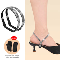 Sangles de chaussures élastiques à la cheville Sangles de talon détachables pour maintenir les lacets lâches à talons hauts