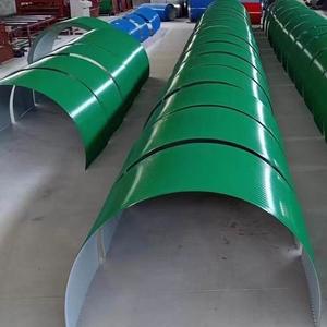 غطاء واقي من الغبار للسير الناقل، غطاء مطري من الصفائح الفولاذية الملونة للسير الناقل - Product Image 1