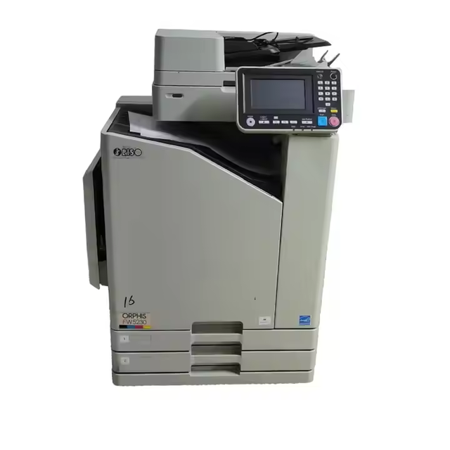 Third Generation Risos Fw5230 Color Digital Duplicator A3 Scanner Multiple Paper Trays High Speed 1200dpi 2GB Memory Printer