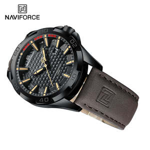 Naviforce 8023 Nuevo Reloj Deportivo de Moda para Hombre, Reloj de Pulsera de Cuarzo Resistente al Agua con Correa de Cuero de Alta Calidad, Reloj Masculino - Product Image 4