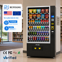 Máquina Expendedora de Bebidas y Alimentos RUNYANG Personalizada, Operada con Monedas, con Lector de Tarjetas