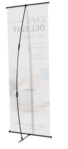 Soporte de pancarta <span class=keywords><strong>L</strong></span> de aluminio con impresión personalizada portátil de fábrica Montaje fácil para exhibir en actividades publicitarias y promocionales - Product Image 3