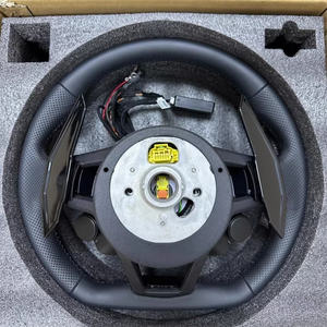 Volant de voiture sport en cuir pour <span class=keywords><strong>Audi</strong></span>, complémentaire au carbone, pour A3 A4 A5 A6 A7 A8 S3 S4 S5 S6 S7 S8 Q3 Q5 Q7 <span class=keywords><strong>RS</strong></span> R8 <span class=keywords><strong>TT</strong></span> - Product Image 6