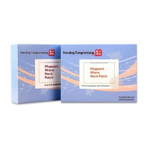 Patch chauffant pour le cou à l'armoise, auto-chauffant, compresse chaude à la vapeur de moxibustion, support chauffant pour les épaules et le cou - Product Image 1