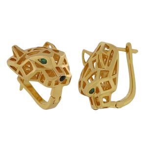 <span class=keywords><strong>Bague</strong></span> de tête de tigre à œil vert creux élégante et tendance de haute qualité, de style européen et américain, pour hommes et femmes - Product Image 1