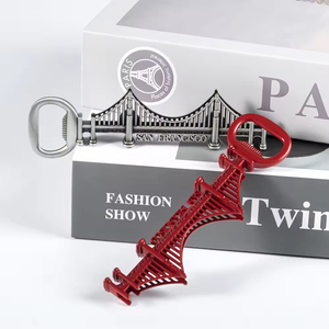 Personalizado <span class=keywords><strong>San</strong></span> <span class=keywords><strong>Francisco</strong></span> Golden Gate Bridge 3D Metal Tourist Souvenirs Nevera Imán Abrebotellas - Product Image 3