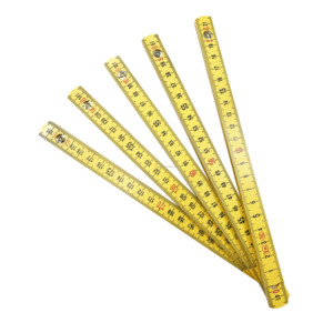 <span class=keywords><strong>Règle</strong></span> pliante en plastique jaune <span class=keywords><strong>de</strong></span> 2 m en promotion - Product Image 1
