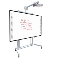 Tableau blanc de projecteur infrarouge interactif pour l'école et le bureau Cadre en aluminium multi-touch 81/82/86/90/96/102/120 pouces