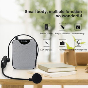 <span class=keywords><strong>SHIDU</strong></span> portátil UHF inalámbrico FM estéreo Radio HiFi AUX Audio 10W micrófono altavoz Altoparlante <span class=keywords><strong>amplificador</strong></span> <span class=keywords><strong>de</strong></span> <span class=keywords><strong>voz</strong></span> - Product Image 2
