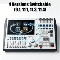 Contrôleur DMX Tiger Touch II pour éclairages de scène, LED RGBW, Flight Case, 4096 canaux, écran tactile 8 ports, professionnel pour concerts et théâtres