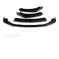 Accessoires pour voitures Audi A4L A6L A5 A7 A8 A1 A3 : Kit carrosserie noir mat avec lèvre de pare-chocs avant, séparateur, diffuseur et spoiler