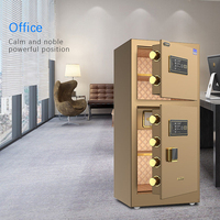 XBT Home Office Grand coffre-fort tout en acier avec serrure à combinaison Double porte Coffre-fort électronique antivol