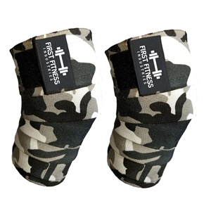 Enveloppes de genou d'entraînement de gymnastique Bandage d'haltérophilie de gymnastique Powerlifting nouvelles enveloppes de genou de meilleure qualité - Product Image 1