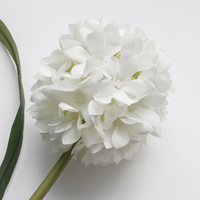 Fleur artificielle HGA, mélange de fleurs violet clair, branche en soie à 2 têtes, 88 cm, style nordique, réaliste, faite à la main, pour la décoration de la maison