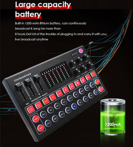 Dispositivo cambiador <span class=keywords><strong>de</strong></span> voz M9, <span class=keywords><strong>tarjeta</strong></span> <span class=keywords><strong>de</strong></span> <span class=keywords><strong>sonido</strong></span>, mesa externa multifuncional para auriculares USB, micrófono, ordenador móvil, PC, transmisión en vivo, novedad <span class=keywords><strong>de</strong></span> <span class=keywords><strong>2022</strong></span> - Product Image 5