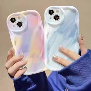 Suitable <b>for</b> <b>iPhone</b> 17 Pro Max, watercolor gradient cream case, precise cutouts, full coverage, shockproof phone case - Product Image 5