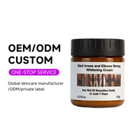 Lotion éclaircissante corporelle OEM ODM pour peaux noires, soin des taches sombres sur les genoux, les jointures, les coudes et les aisselles, crème blanchissante puissante au niacinamide pour le visage