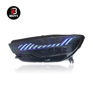 Faro Delantero <span class=keywords><strong>A6</strong></span> para Audi A6L C7 2012-<span class=keywords><strong>2015</strong></span>, Faros LED Modificados con Luces de Circulación Diurna, Estilo RS - Product Image 1