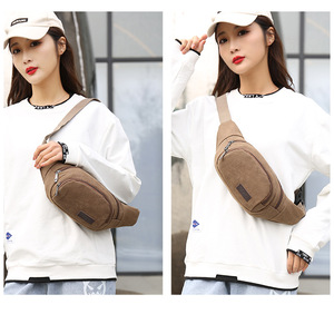 Großhandel langlebige Leinwand Männer Frauen Outdoor Sport Taillen tasche Klassische einfache Gürtel tasche Quick Release Buckle Bum <span class=keywords><strong>Hip</strong></span> Tasche - Product Image 3
