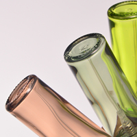 Flacon pulvérisateur d'échantillon de parfum en verre transparent rond de 8 ml, personnalisé, petit, rechargeable, vide, de luxe, imprimé sur écran, pour diffuseur à bâtonnets