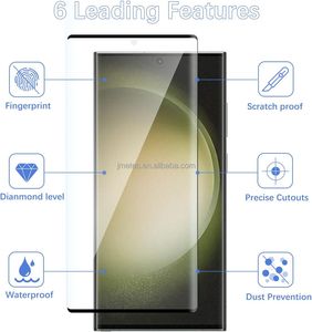 Nouveau protecteur de verre transparent d'empreintes digitales tout mobile en gros verre trempé incurvé dur pour <span class=keywords><strong>samsung</strong></span> S24 Plus S25 ultra - Product Image 4