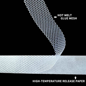 Vải lót may hai mặt chống thấm, keo nóng chảy dạng lưới cuộn, dùng để may rèm, là ủi, làm viền, lót - Product Image 5